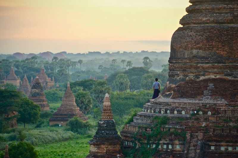 Visitez les temples de Bagan lors de votre croisière sur l'Irrawaddy en bateau