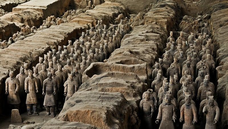 Durant votre descente du Yangtze en croisière, ne manquez pas la visite de l'armée en terre cuite à Xi'an !