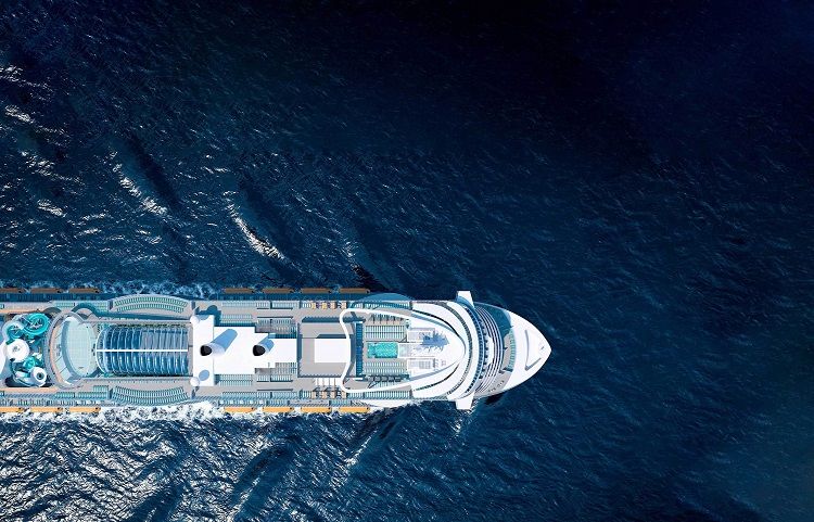 Admirez le plus beau bateau costa croisière depuis le ciel