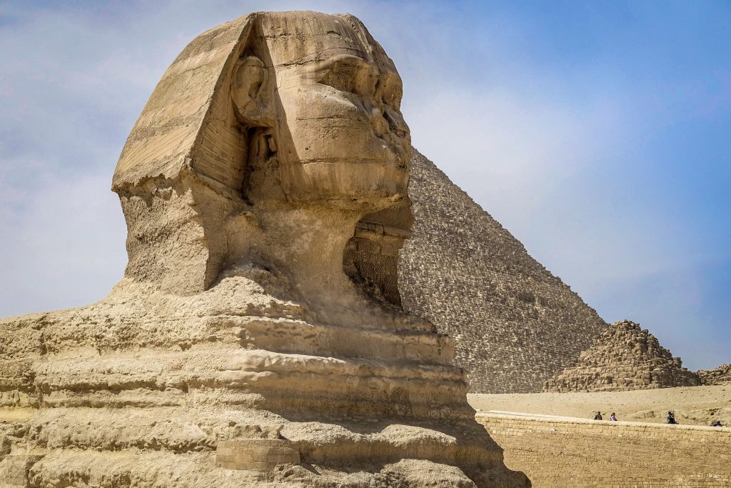 Le visage du Sphinx de Gizeh